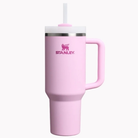 Stanley Other - Stanley NEW Cherry Blossom Pink Mug with Handle and Straw